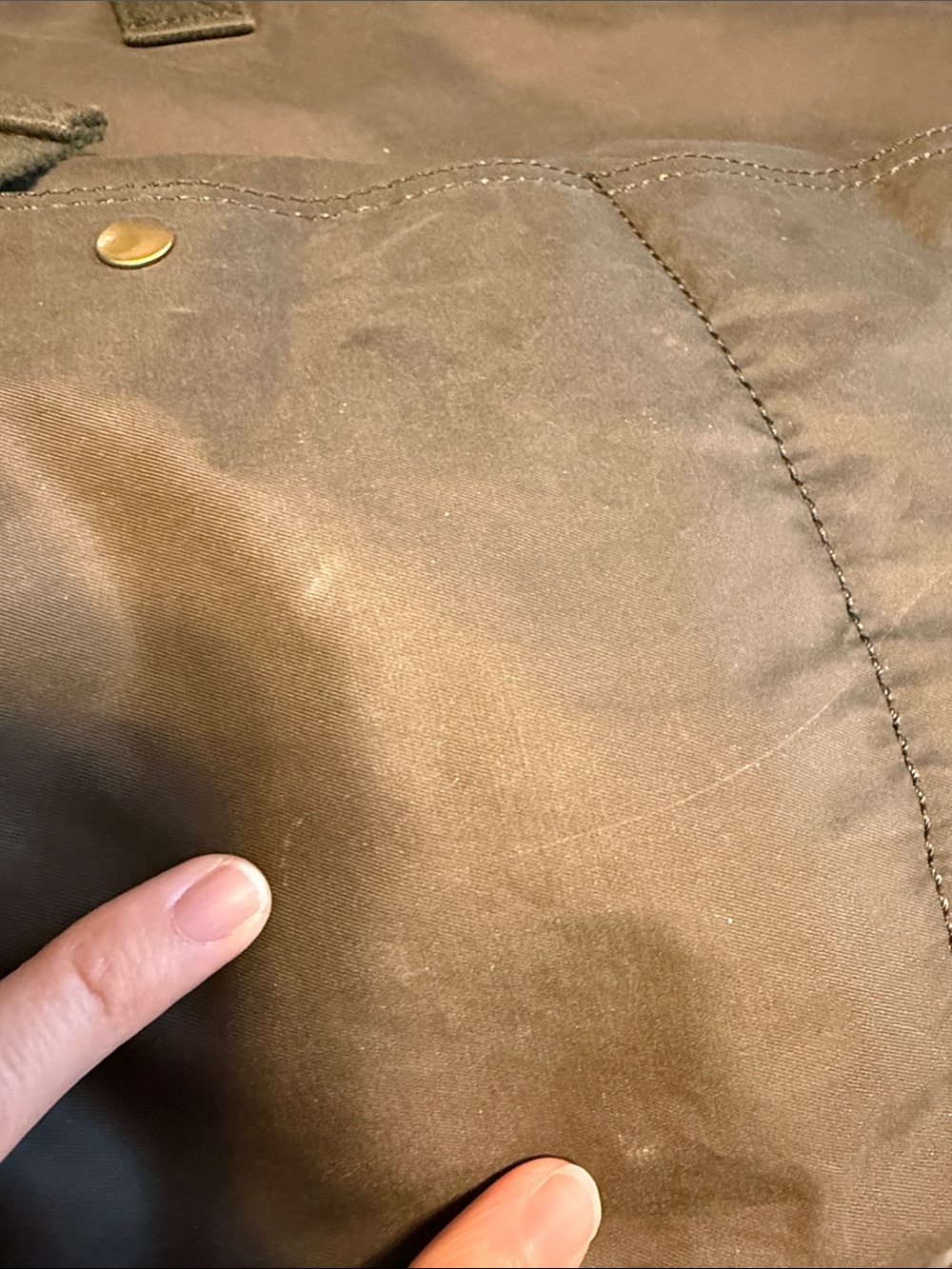 Madewell Olive Canvas Tote with Leather Logo Patch - Picture 7 of 8